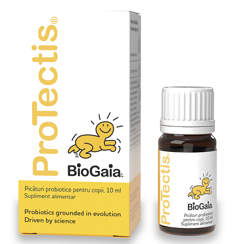 Protectis picaturi probiotice pentru copii, + 0 luni, 10 ml, BioGaia