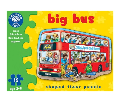 Puzzle de podea Big buss, 15 piese, Orchard Toys
