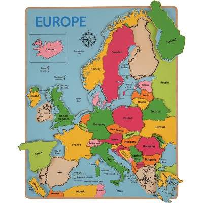 Puzzle Harta Europei, Bigjigs
