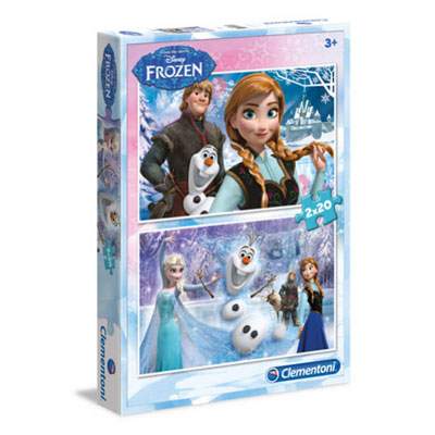 Puzzle Frozen, 2 puzzle x 20 piese, CL07017, Clementoni