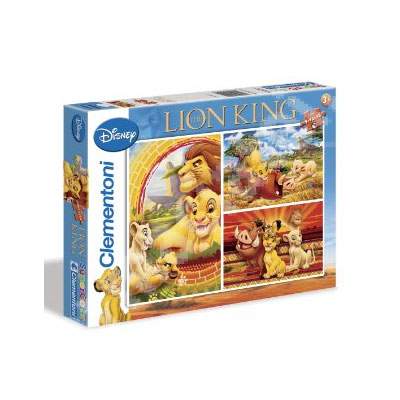 Puzzle Lion King, 3 puzzle, CL22519, Clementoni