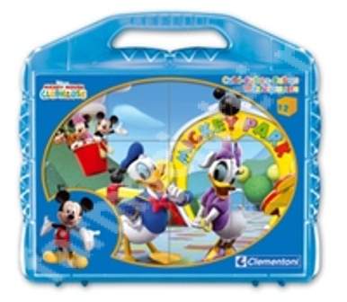 Puzzle Mickey Mouse, 12 cuburi, CL41130, Clementoni