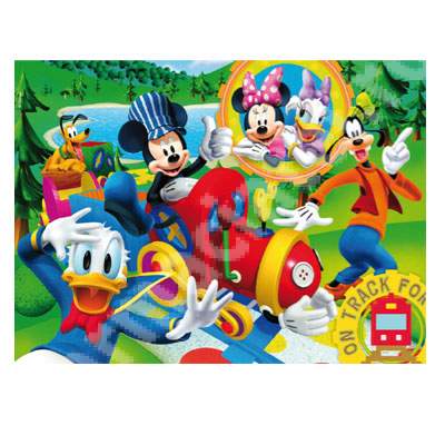 Set puzzle Mickey Mouse, 2 puzzle 20 60 piese, CL07603, Clementoni