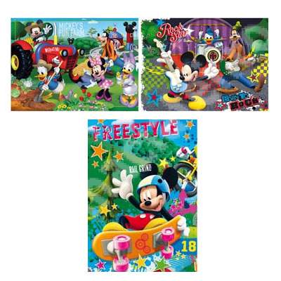 Set puzzle Mickey Mouse, 3 puzzle x 48 piese, CL25185, Clementoni    