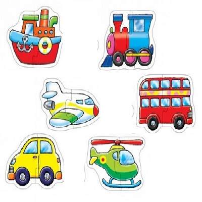 Puzzle Mijloace de transport, 2piese, ORCH203, Orchard Toys