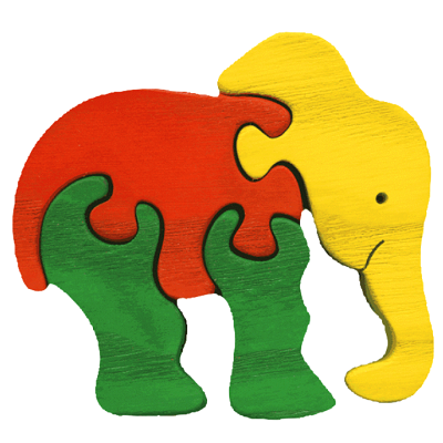 Puzzle Mini Elefant, 11009, Fauna