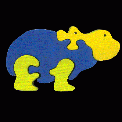 Puzzle Mini Hipopotam, 11025, Fauna