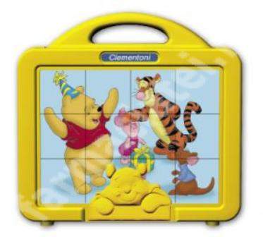 Puzzle petrecere Winnie the Pooh, 12 cuburi, CL41335, Clementoni