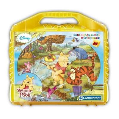 Puzzle Winnie the Pooh la pescuit, 24 cuburi, CL42415, Clementoni