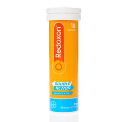 Redoxon Double Action Vit C + Zn, 10 comprimate efervescente, Bayer