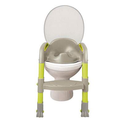 Reductor WC cu scara Kiddyloo Green/Grey, THE1725/21, Thermobaby