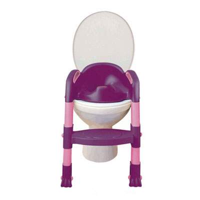 Reductor WC cu scara Kiddyloo Pink/Purple, THE1725/51, Thermobaby