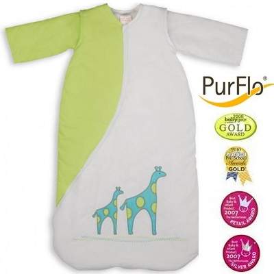 Sac de dormit brodat, Girafa, 9-18 luni, PurFlo