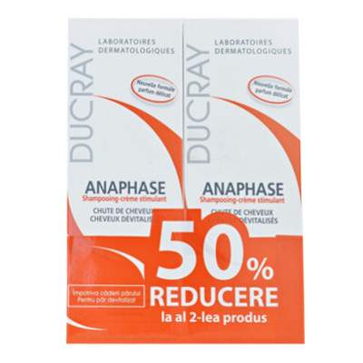 Sampon Anaphase, 2x200 ml, (1+1 50% reducere la al 2 lea produs), Lab Ducray