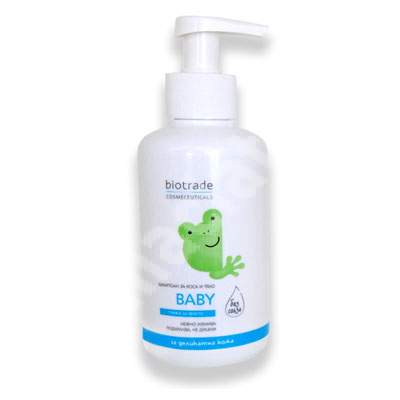 Sampon pentru par si corp Baby, 250 ml, Biotrade