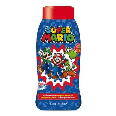 Sampon si Gel de dus Super Mario, pentru copii, 250 ml, Naturaverde