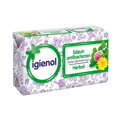 Sapun antibacterian Herbal, 100 gr, Igienol