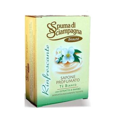 Sapun ceai alb cu extract de bambus, 100gr,  Spuma Di Sciampagna