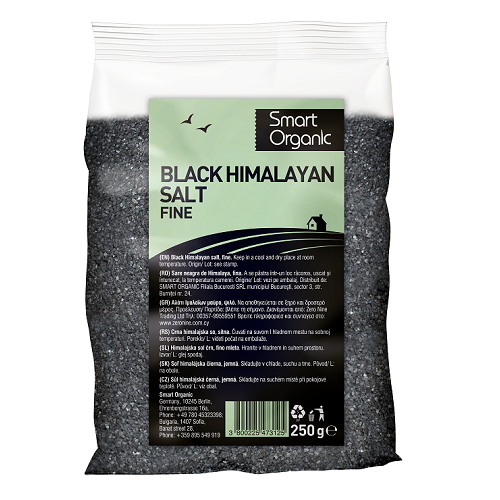 Sare neagra de Himalaya fina, 250 g, Dragon Superfoods