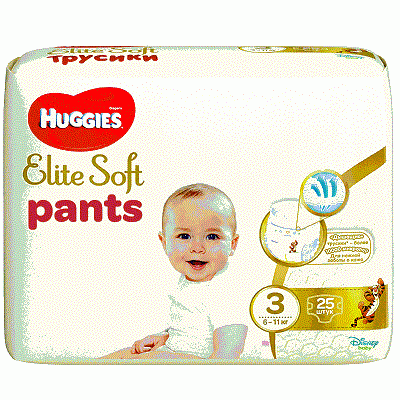Scutece Pants Elite Soft Convi Pack nr 3, 6-11 kg, 25 buc, Huggies