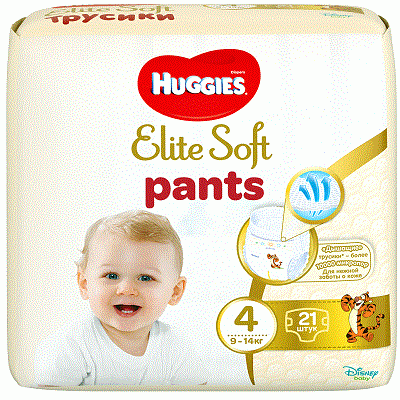 Scutec, Pants Elite Soft Convi Pack 4, 9-14 kg, 21 buc, Huggies