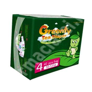 Scutece Greenty cu Ceai Verde, Nr. 4, 10-13 kg, 40 bucati, Langyan Keja Tea Industry