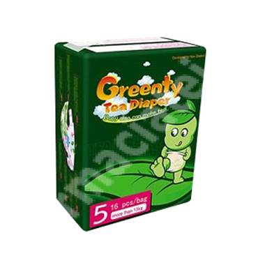 Scutece Greenty cu Ceai Verde, Nr. 5, peste 13 kg, 16 bucati, Langyan Keja Tea Industry