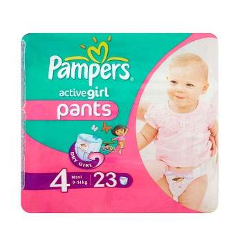 Scutece nr. 4 Active Girl Pants, 9-14 kg, 23 bucati, Pampers