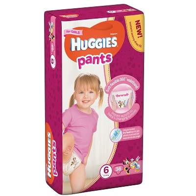 Scutece Pants nr. 6 Girl, 16-22 kg, 36 bucati, Huggies