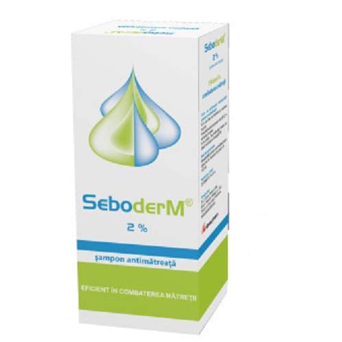 Sampon anti-matreata Seboderm, 2% ketoconazol, 125 ml, Slaviapharm