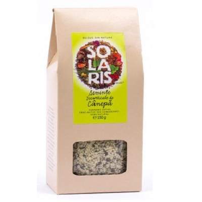 Seminte decorticate de canepa, 150 g, Solaris