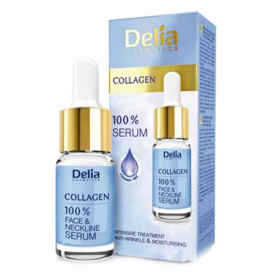 Ser fata si decolteu Collagen, 10 ml, Delia Cosmetics