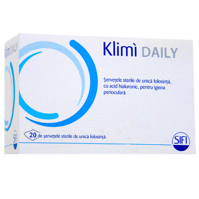 Servetele sterile igiena perioculara, 20 buc, Klimi Daily