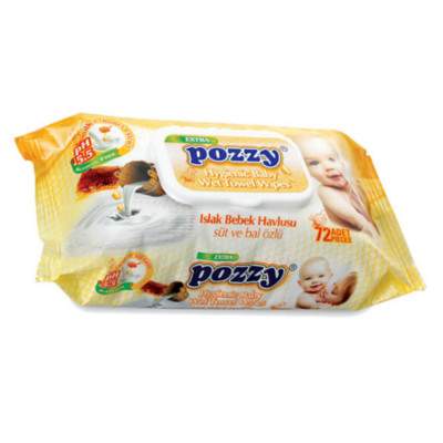 Servetele umede cu lapte si miere Pozzy, 72 bucati, Vatra