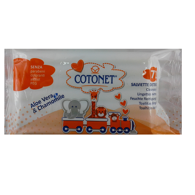 Servetele umede pentru copii Cotonet, 72 bucati, Sisma SPA