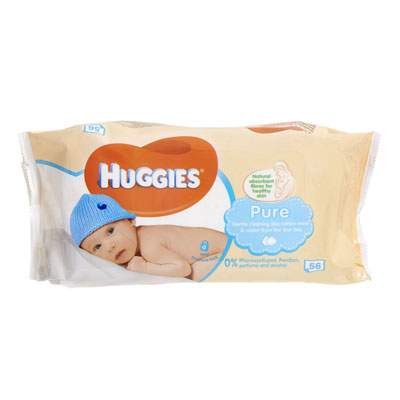 Servetele umede pentru copii Pure, 56 bucati, Huggies