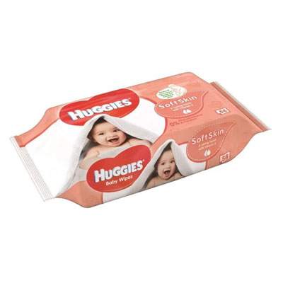Servetele umede pentru copii Soft Skin, 56 bucati, Huggies