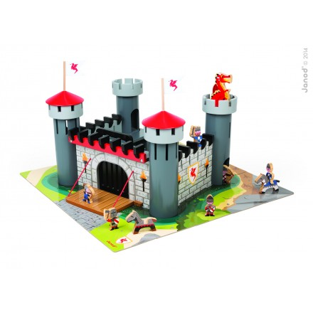 Set de joaca puzzle Castelul Cavalerului, J02788, Janod