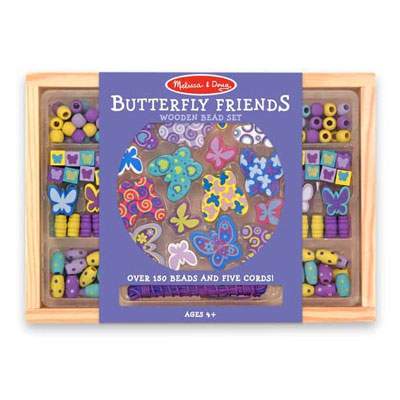 Set margele din lemn Butterfly Friends, MD4179, Melissa&Doug