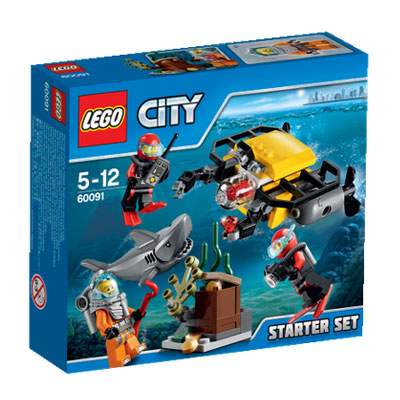 Set pentru incepatori In largul marii City, 5-12 ani, L60091, Lego