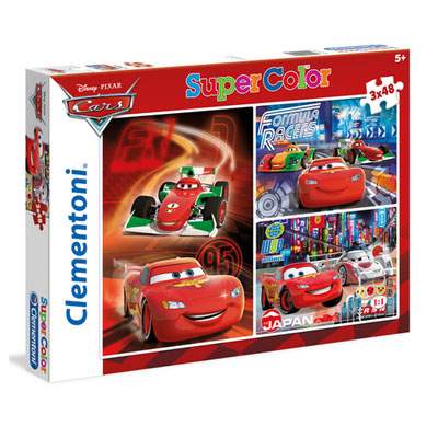 Set puzzle Cars, 3 puzzle x 48 piese, CL25197, Clementoni