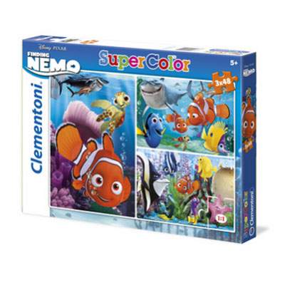 Set puzzle Nemo, 3 puzzle x 48 piese, CL25190, Clementoni