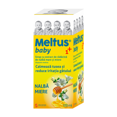 Meltus sirop cu extract de nalba mare si miere, 100 ml, Solacium Pharma
