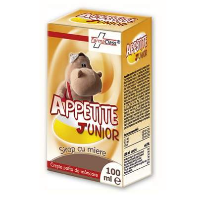 Sirop cu miere Appetite Junior, 100 ml, FarmaClass