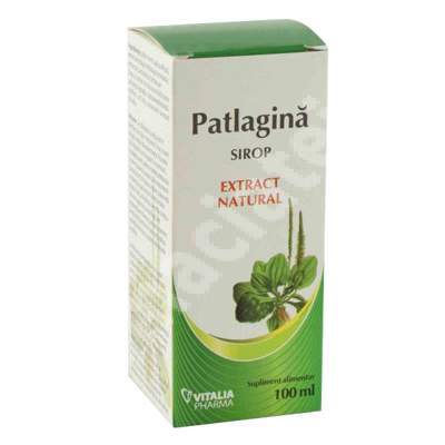 Sirop de patlagina, 100 ml, Vitalia