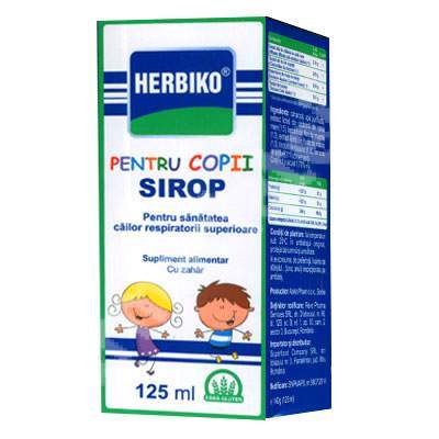 Sirop de tuse pentru copii Herbiko, 125 ml, Abela Pharma