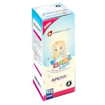 Sirop pentru copii Baby Care Apetit, 120 ml, Sprint Pharma