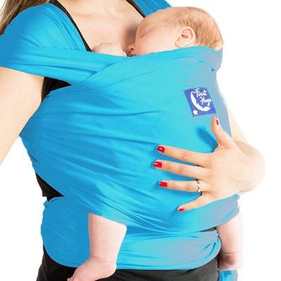 Sistem de purtare pentru copii, Wrap Elastic, Turquoise, First Hug