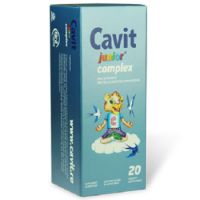 Cavit Junior Complex, cu gust de caise, 20 tablete, Biofarm