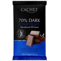 Ciocolata neagra 70%, 300 g, Cachet